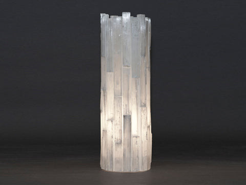 Selenite Torchiere Table Lamp