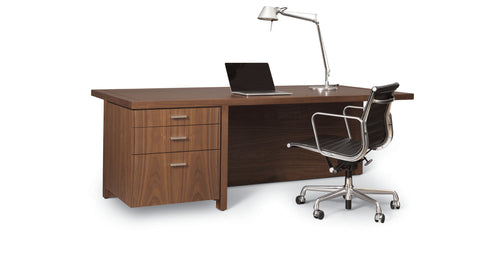 Offset Desk with Modesty Panel