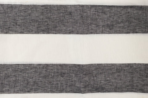 DIANA BARRE - White/Black stripe 10 cm