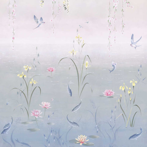 WATER GARDEN - Soft Jade/Pink Blossom