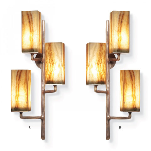 Strider Sconce With Agate Shades